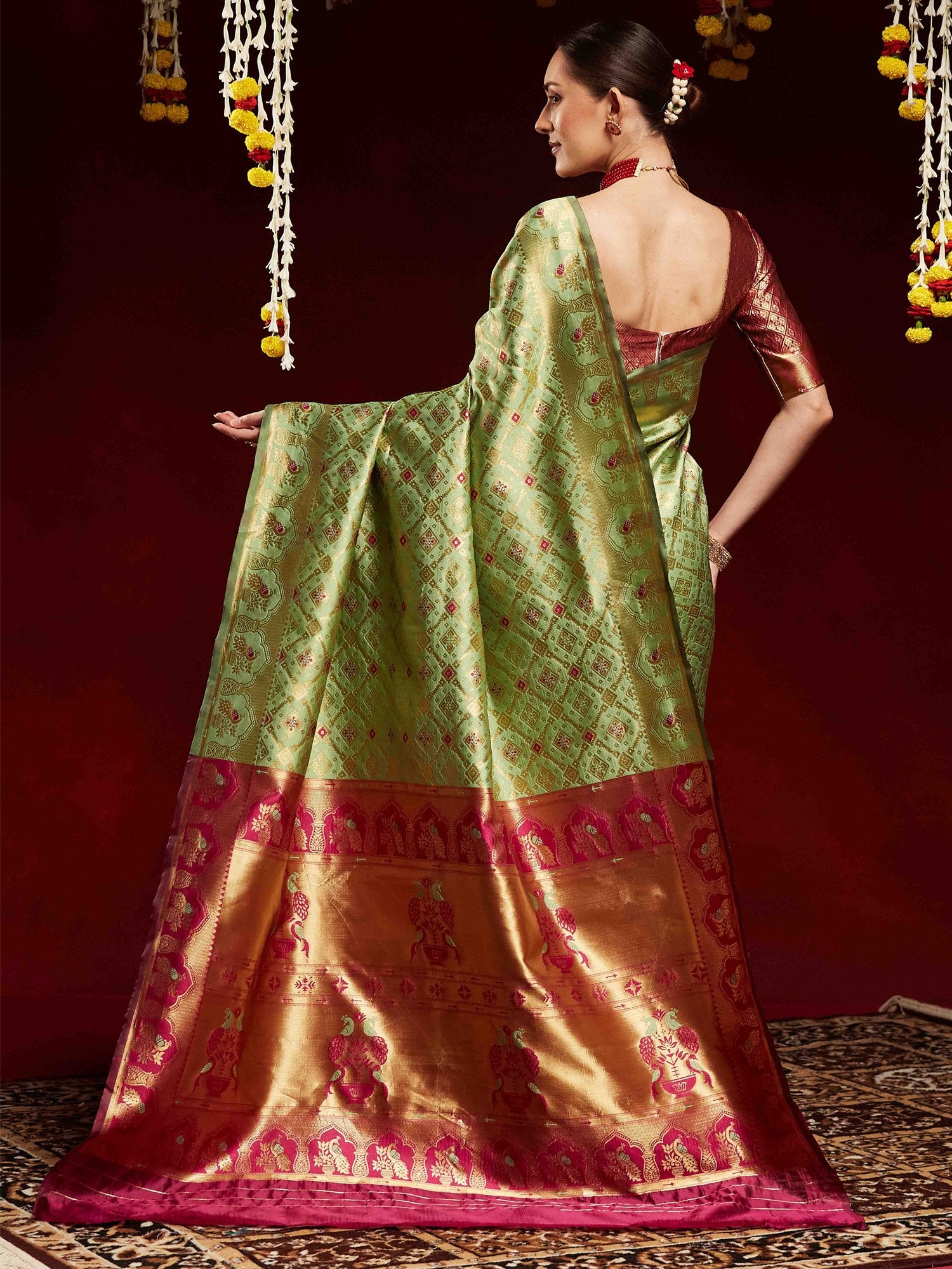 partywear designer saree for festive occasions