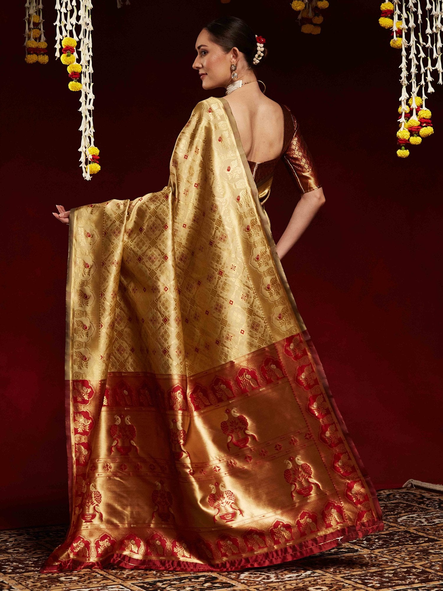 partywear designer saree for festive occasions