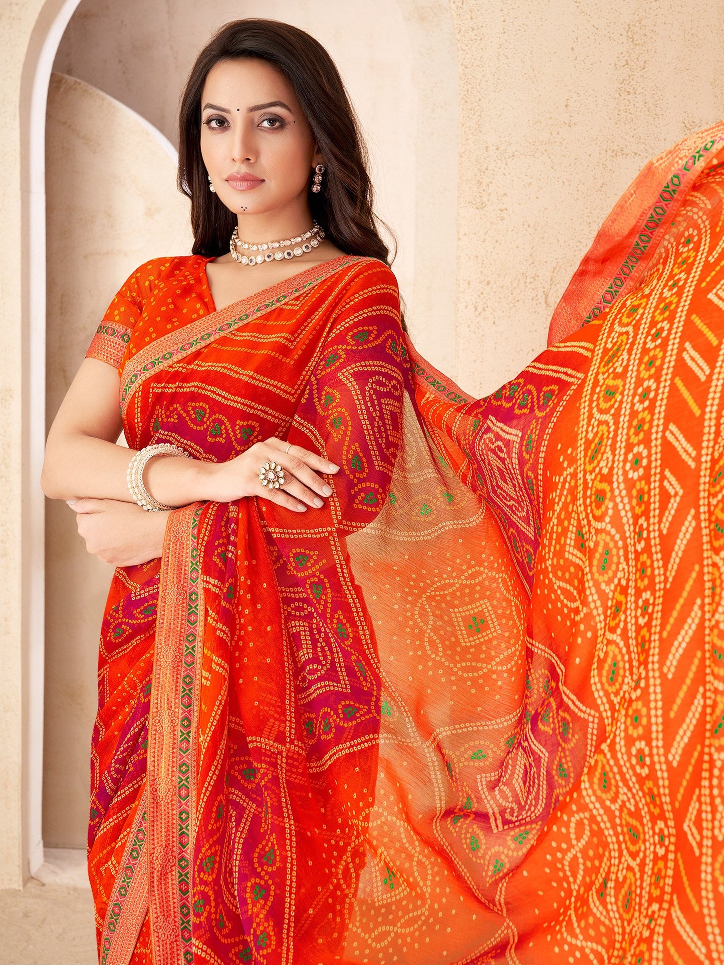partywear designer saree for festive occasions