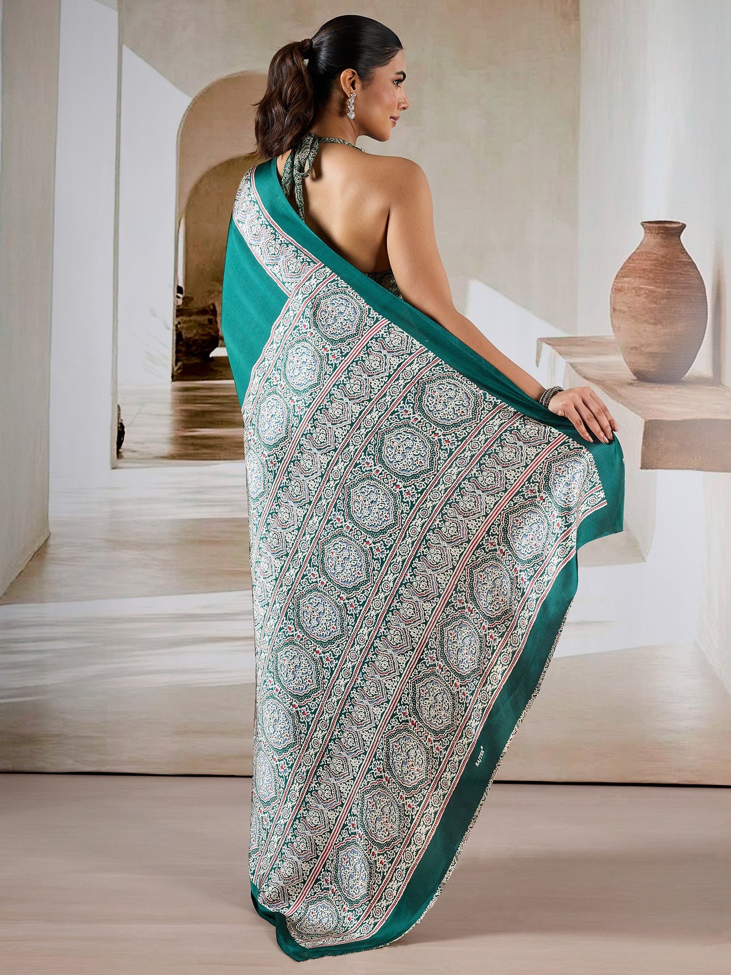 partywear designer saree for festive occasions
