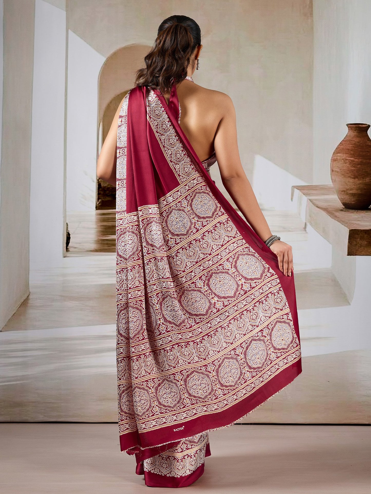 partywear designer saree for festive occasions