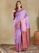 Lavender Lavendar Kanjeevaram Aura Silk Woven Saree