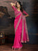 Pink Pink Bandhani Georgette Printed Saree