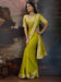 Green Light Bandhani Georgette Printed Saree