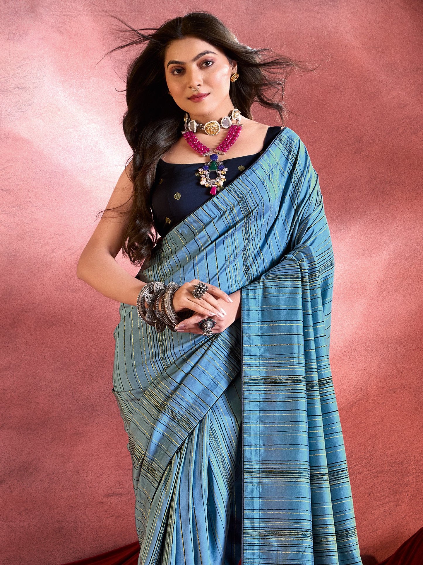 Light Tussar Tussar Silk Printed Saree