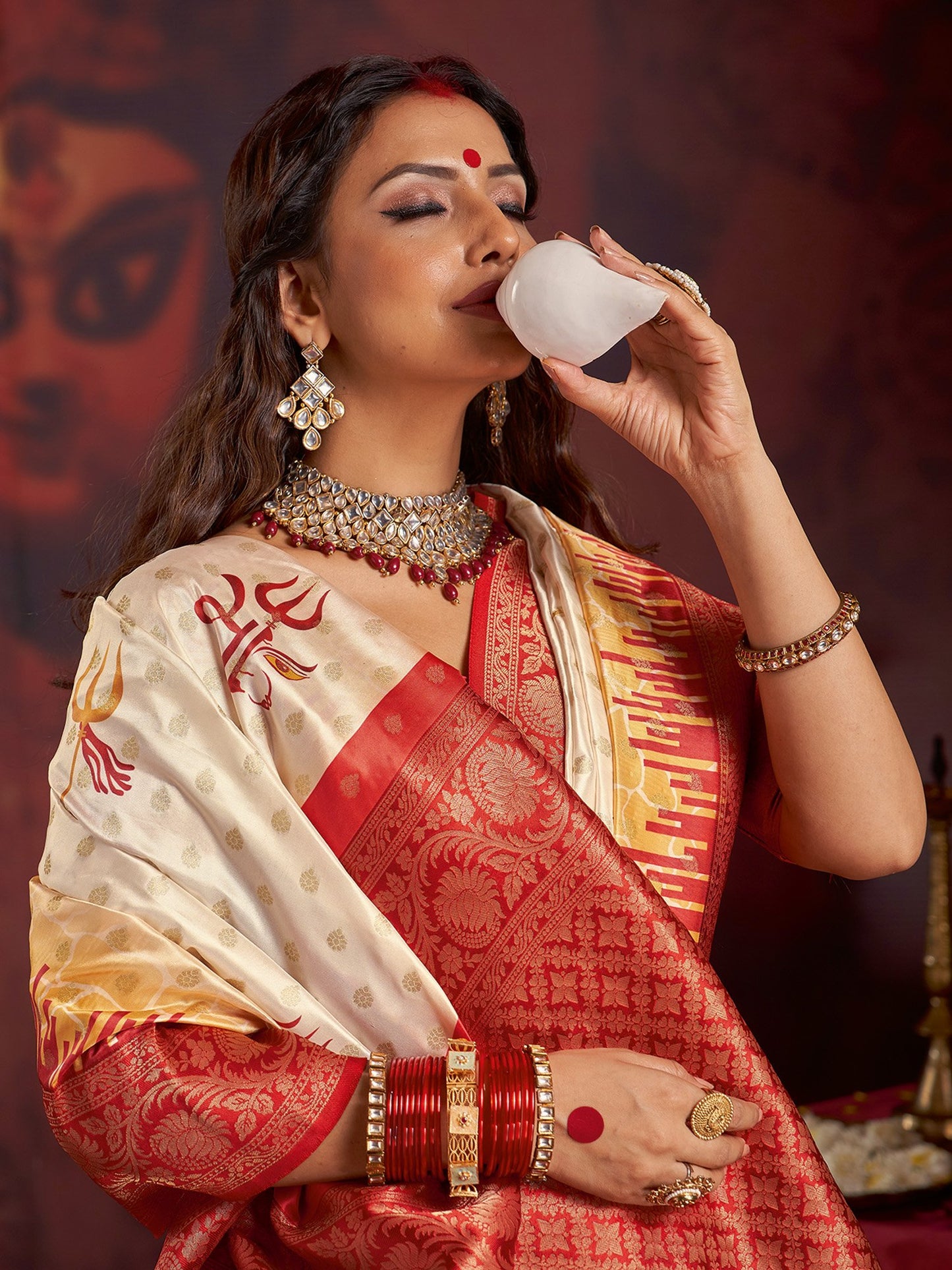 partywear designer saree for festive occasions