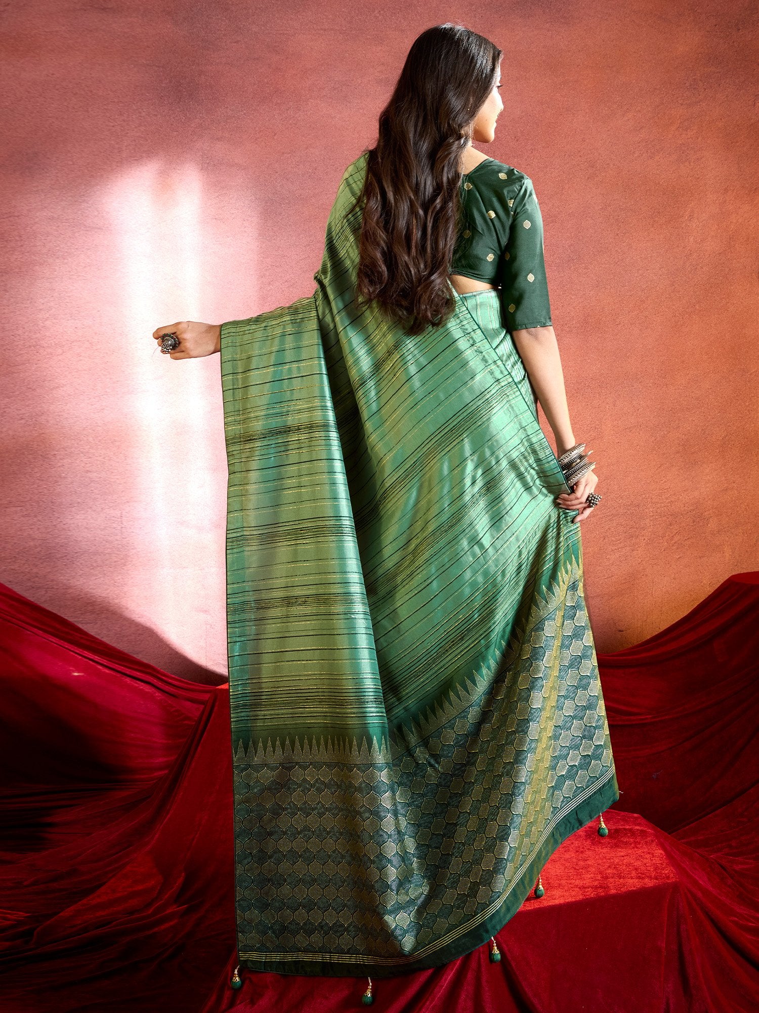 partywear designer saree for festive occasions