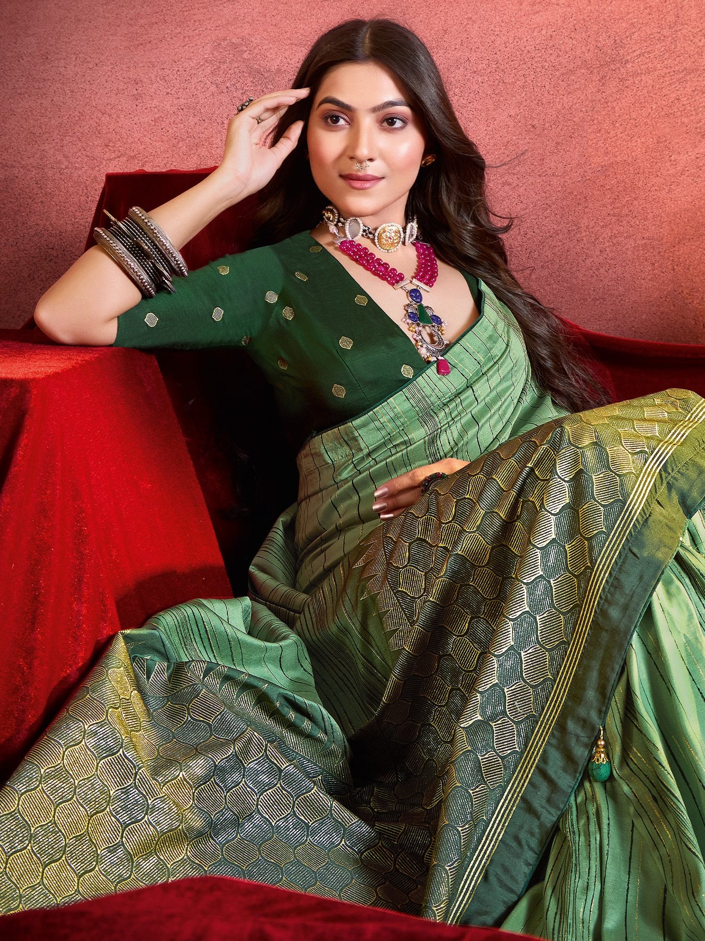 Light Tussar Tussar Silk Printed Saree