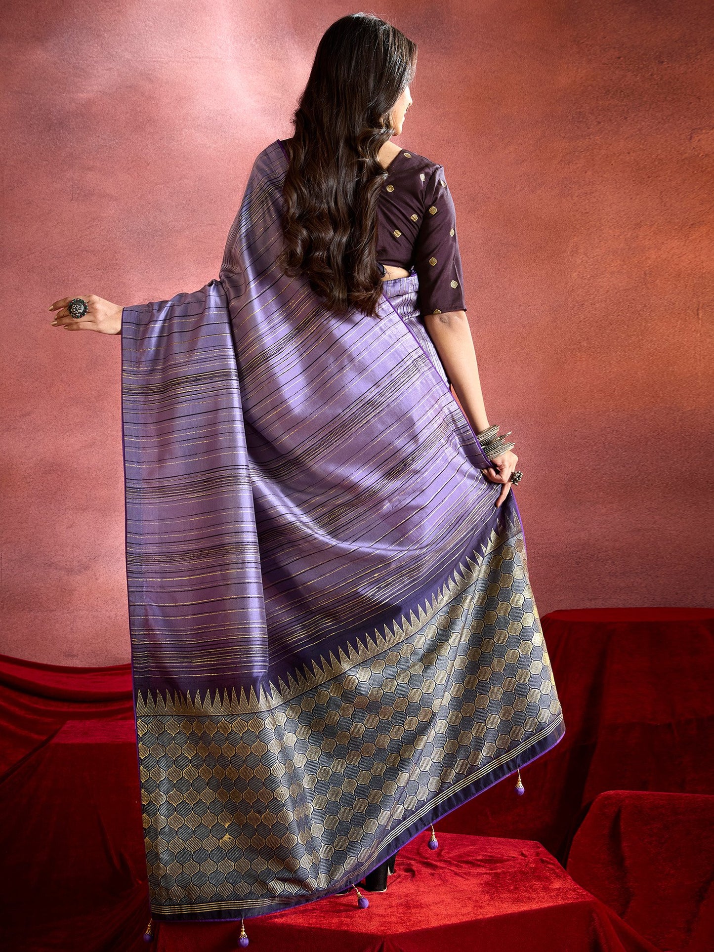 partywear designer saree for festive occasions