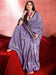 Lavender Lavendar Tussar Tussar Silk Printed Saree