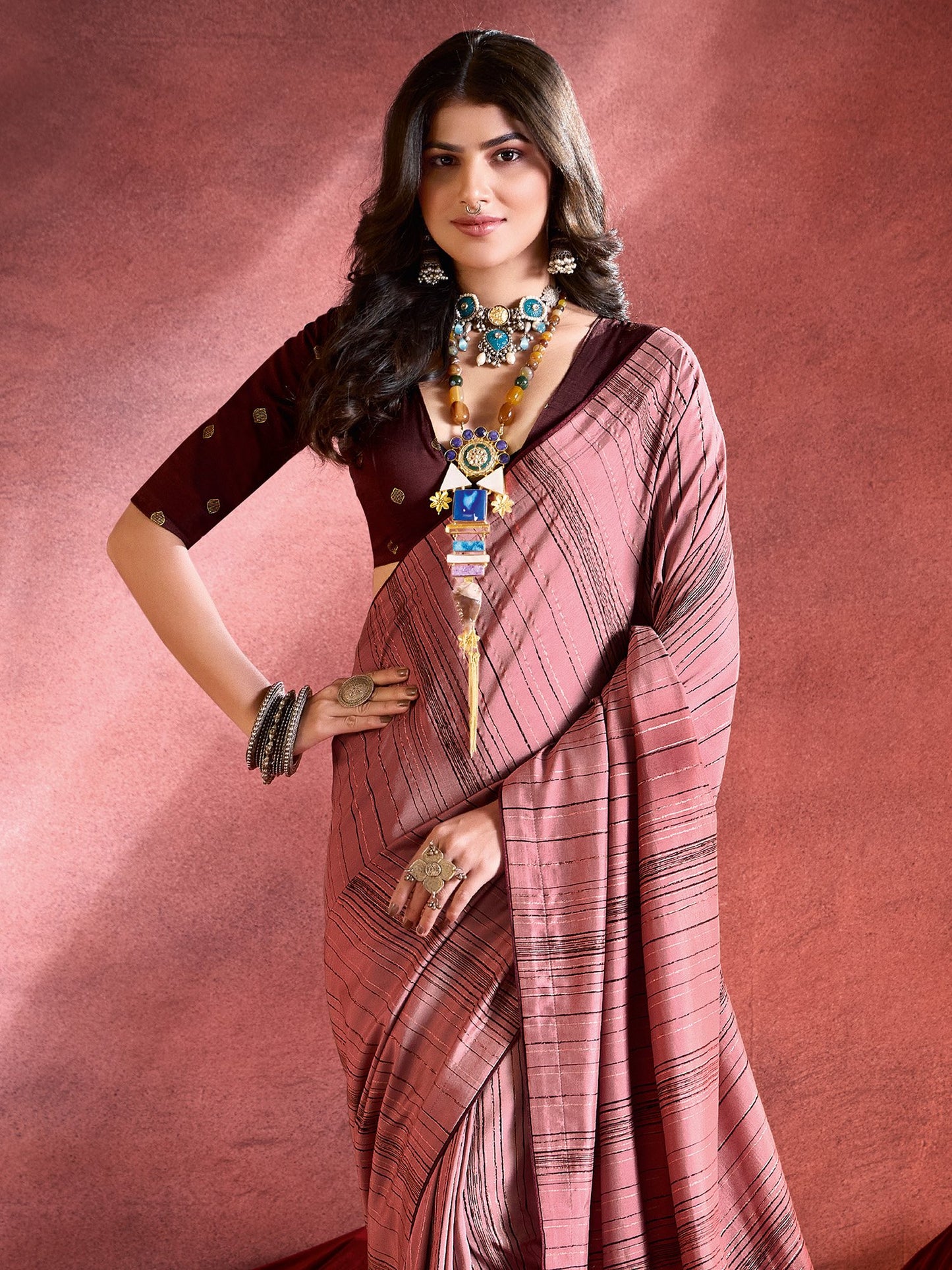 partywear designer saree for festive occasions