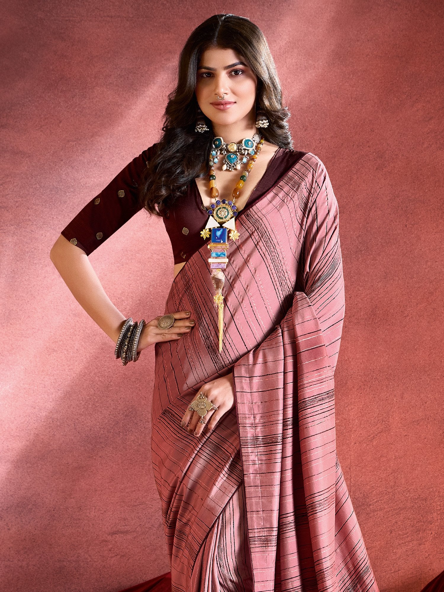 partywear designer saree for festive occasions