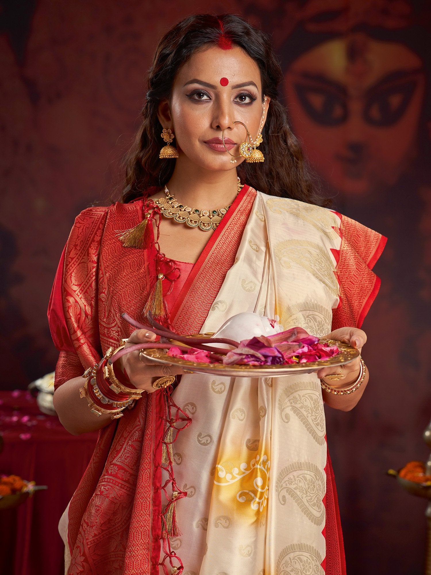 partywear designer saree for festive occasions