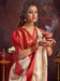 White Off Baluchari Satin Silk Woven Saree