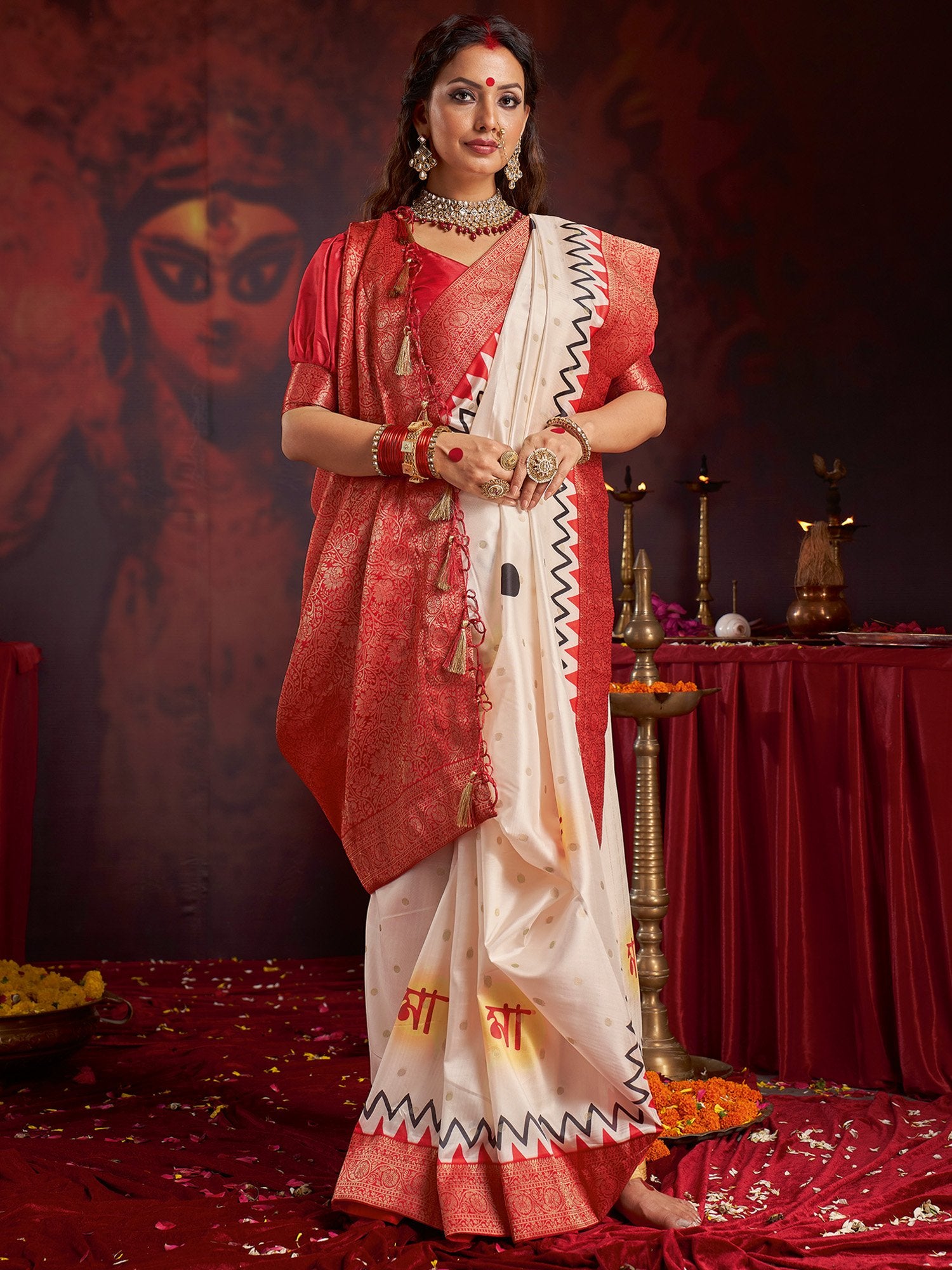 partywear designer saree for festive occasions
