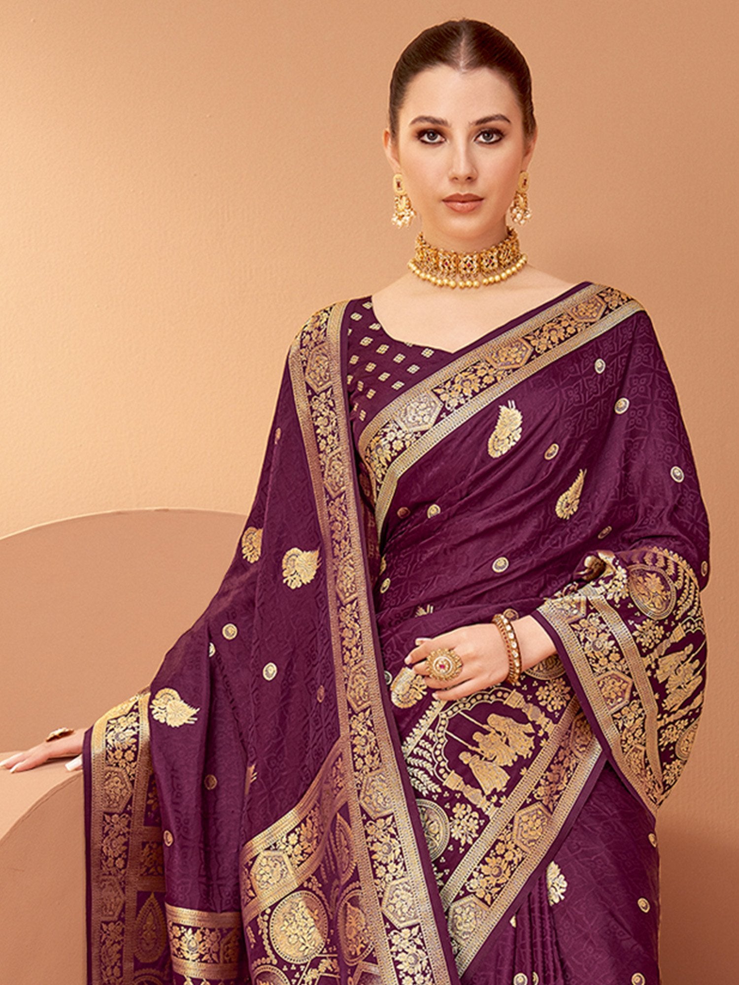 partywear designer saree for festive occasions