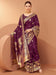 Purple Purple Banarasi Satin Silk Woven Saree