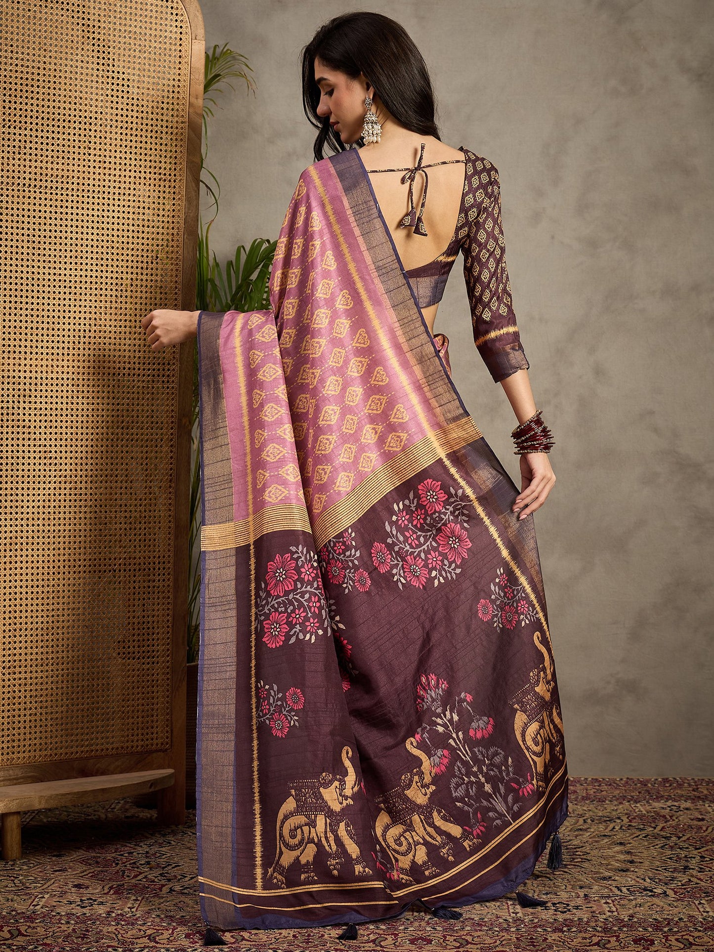 partywear designer saree for festive occasions