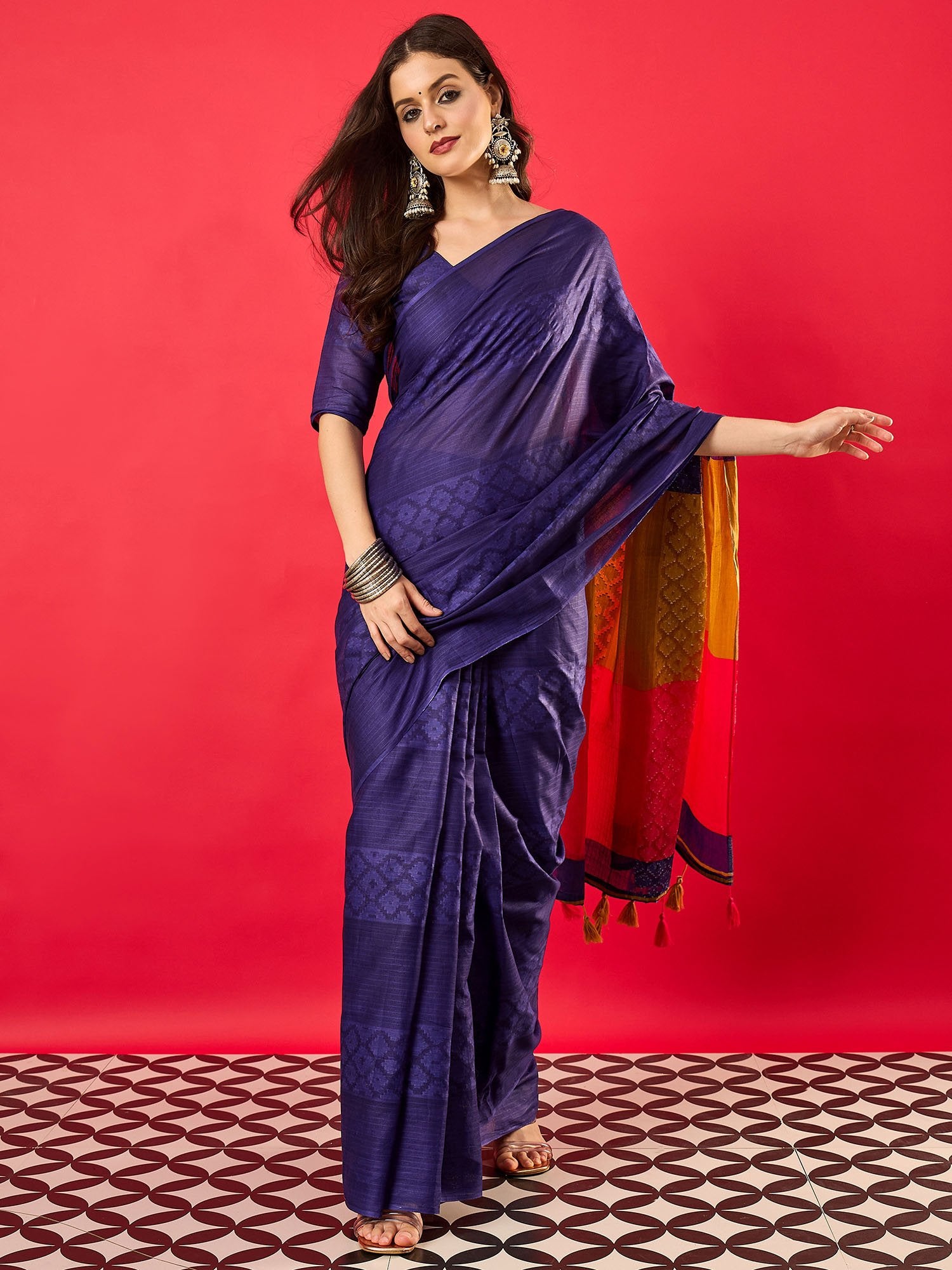 partywear designer saree for festive occasions