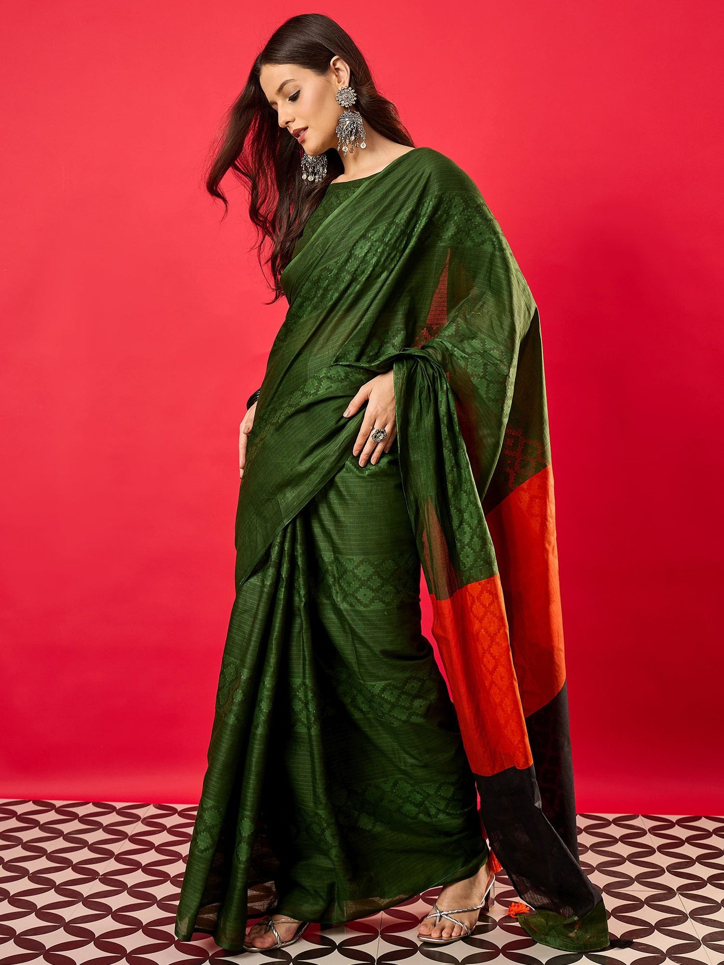 partywear designer saree for festive occasions