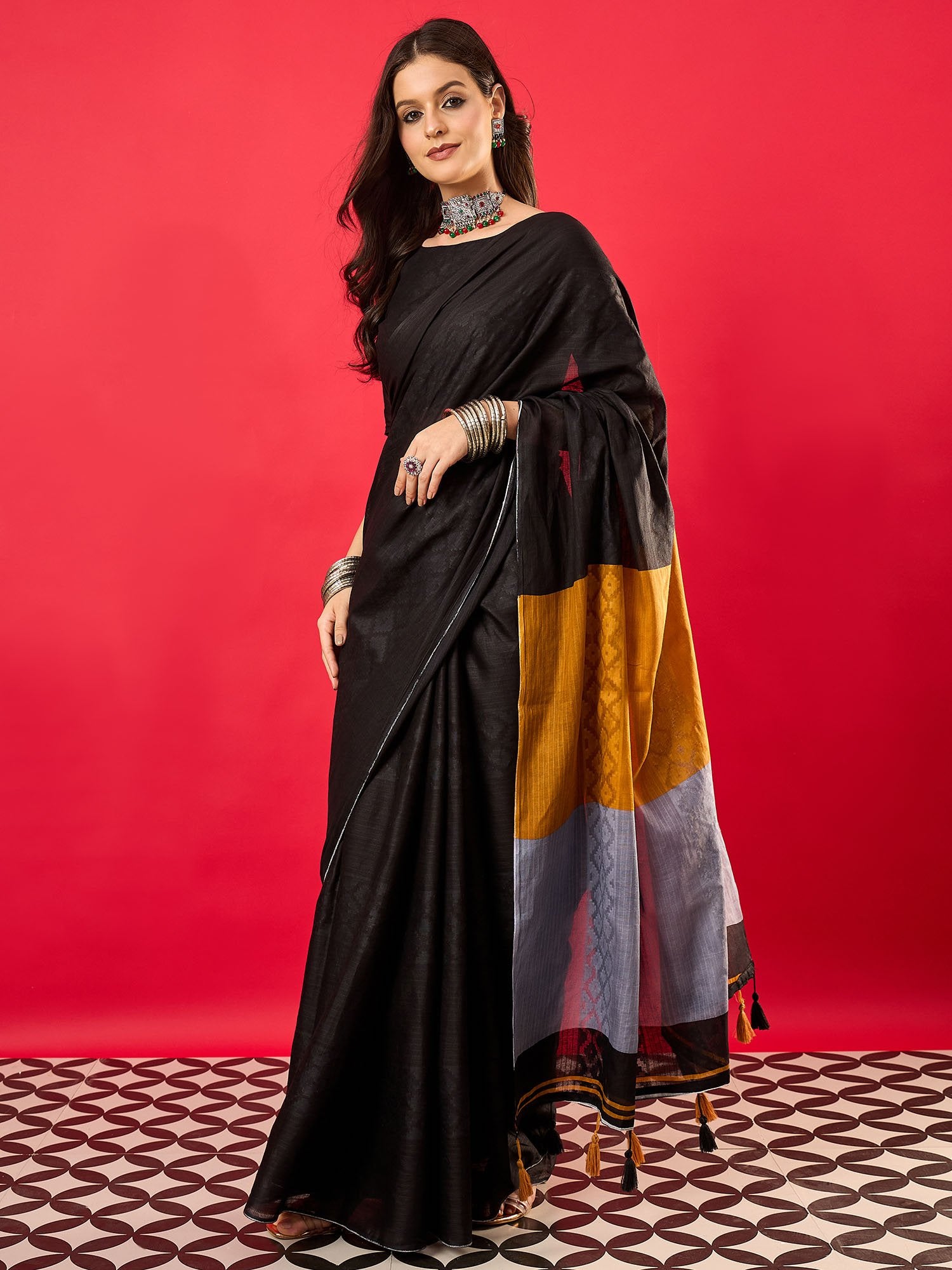 partywear designer saree for festive occasions