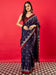 Blue Blue Bhagalpuri Muslin Digital Print Saree