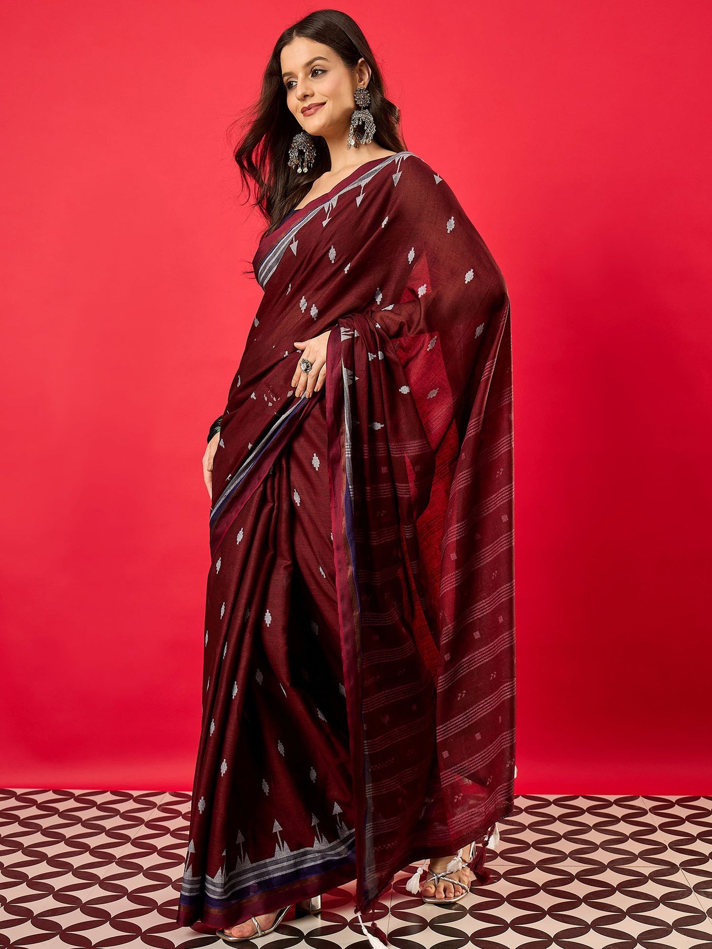 partywear designer saree for festive occasions