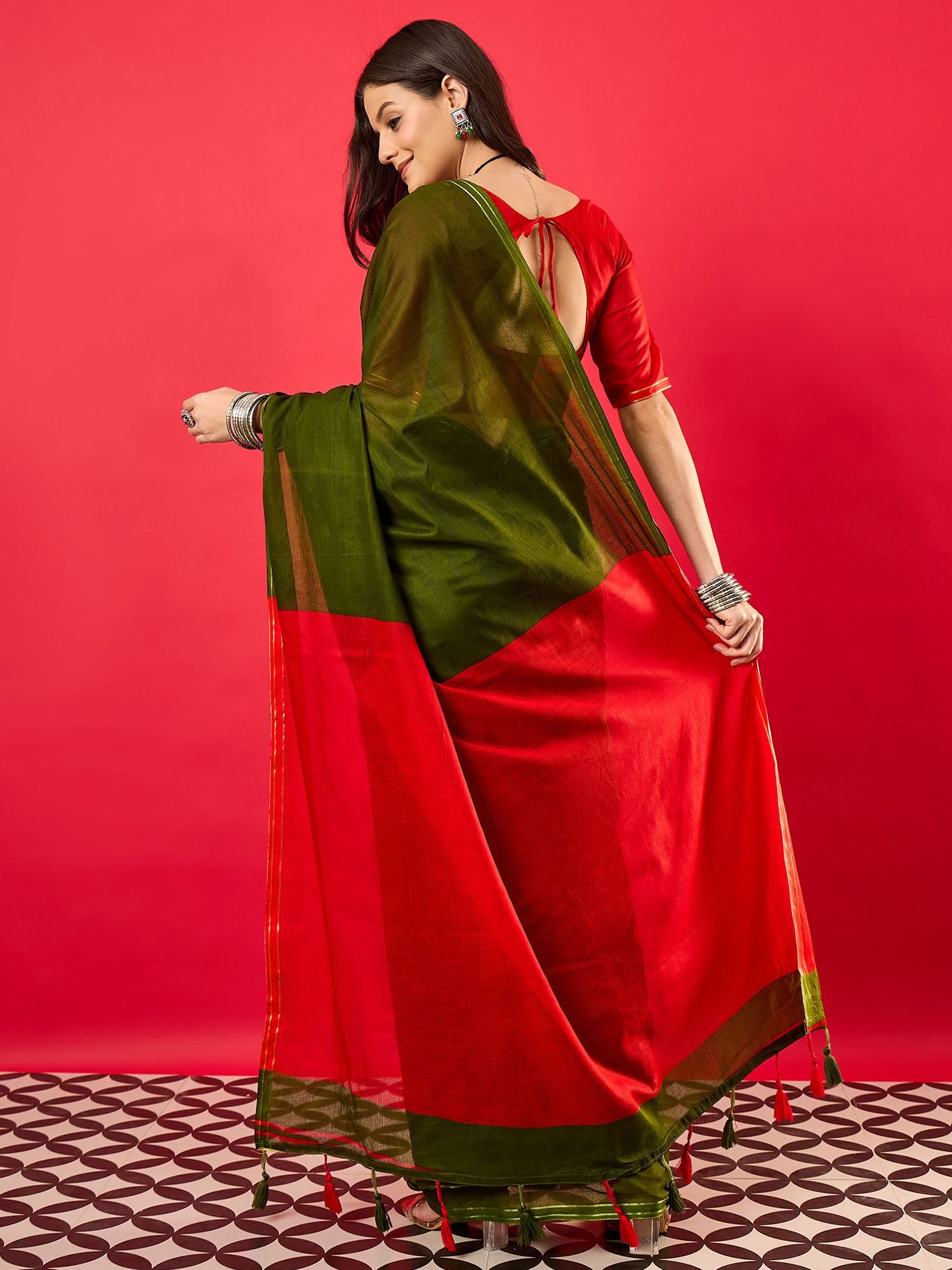partywear designer saree for festive occasions