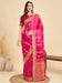 Pink Pink Banarasi Viscose Woven Saree