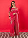 Pink Pink Banarasi Dola Silk Woven Saree