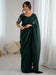 Green Dark Party Wear Tissue Embellished Saree