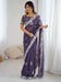 Purple Purple Party Wear Georgette Embellished Saree