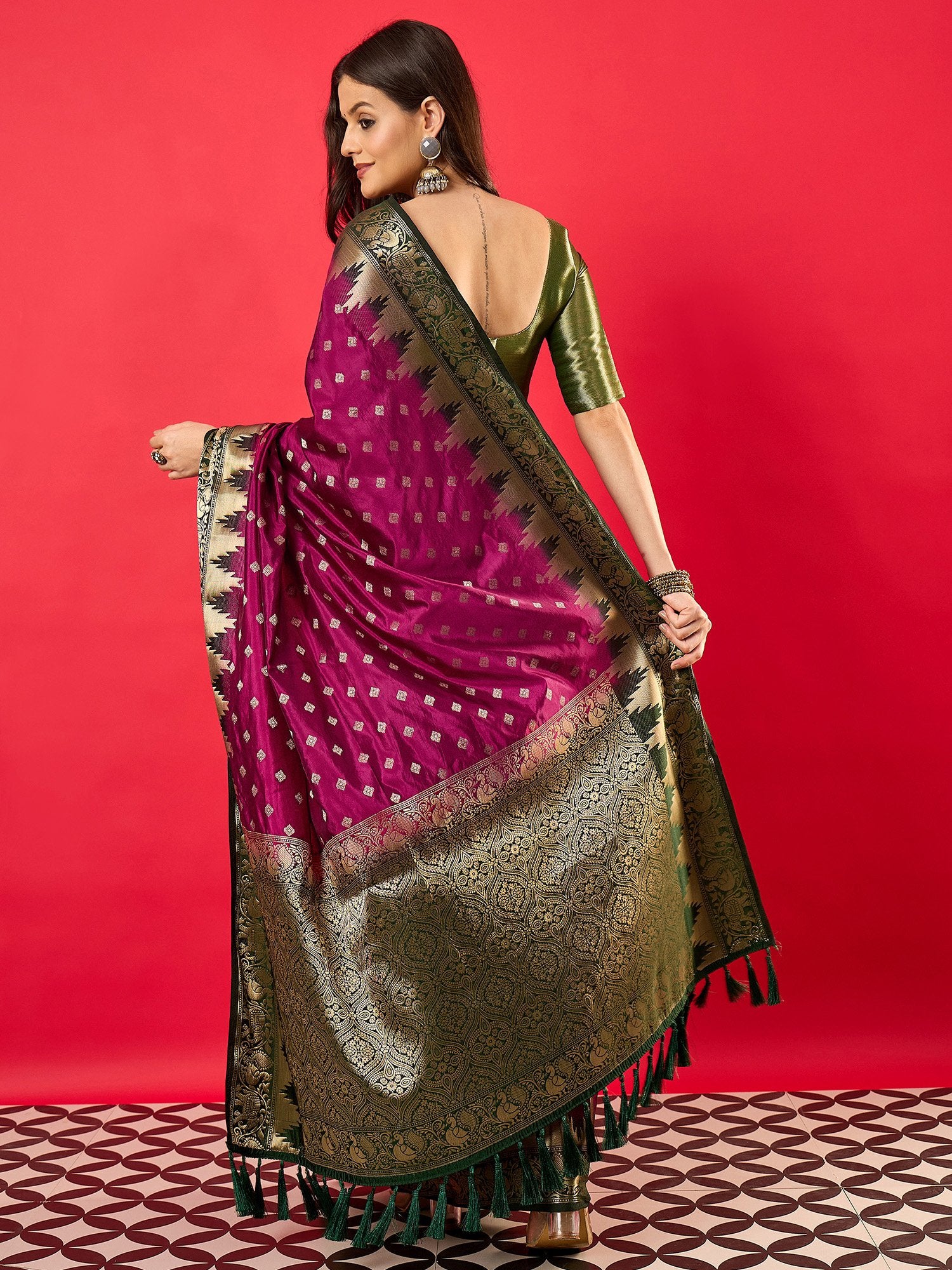 partywear designer saree for festive occasions