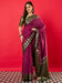 Purple Purple Banarasi Nylon Woven Saree