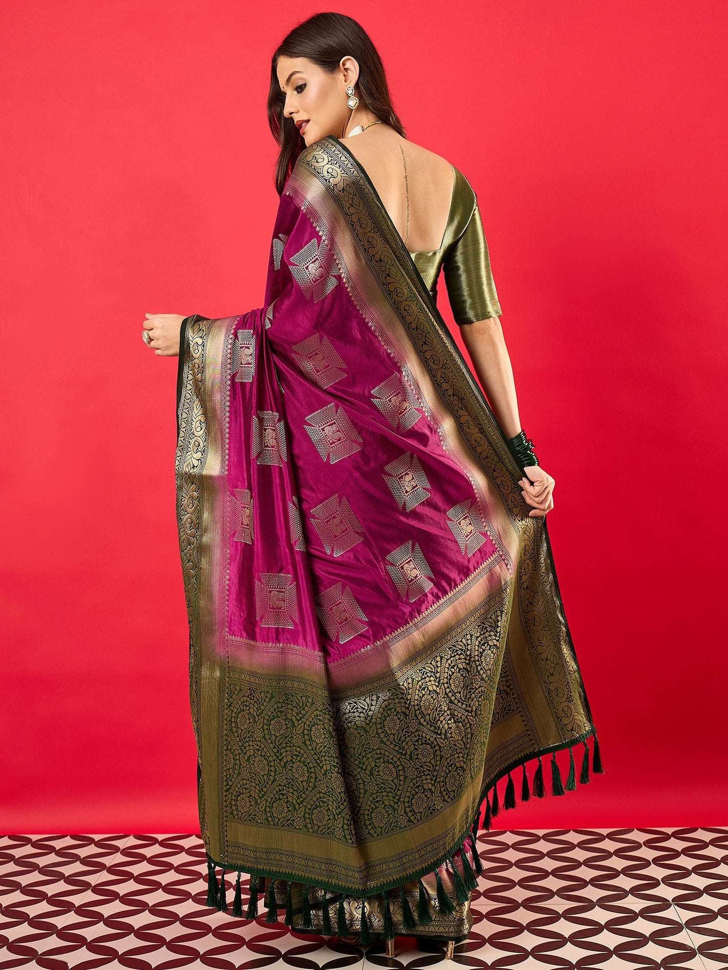 partywear designer saree for festive occasions