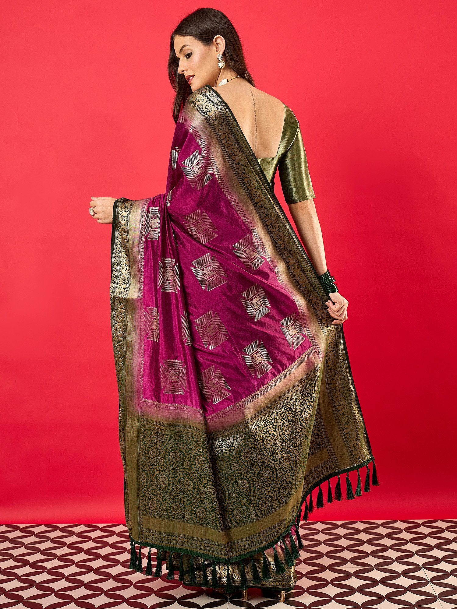 partywear designer saree for festive occasions