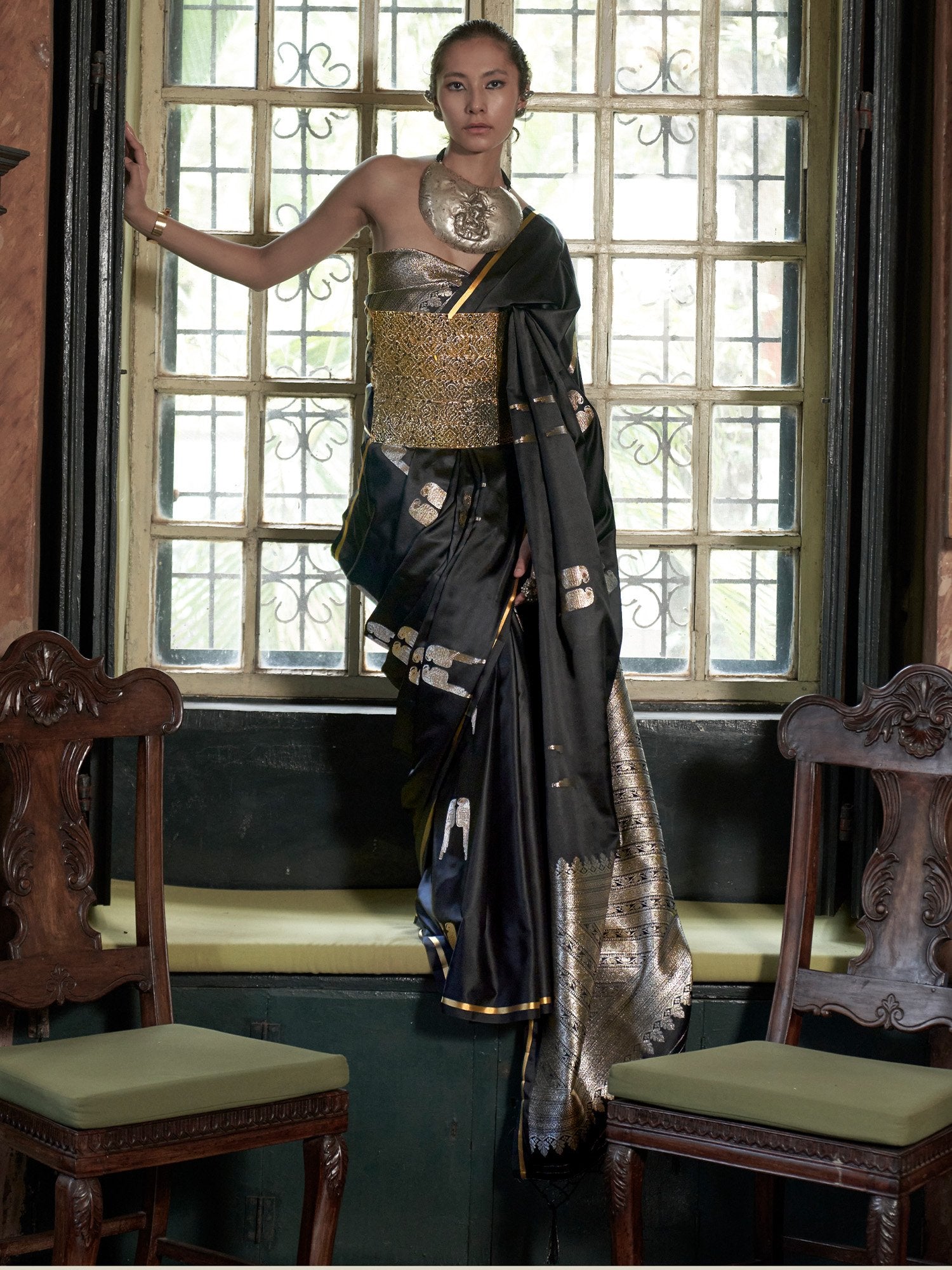 partywear designer saree for festive occasions
