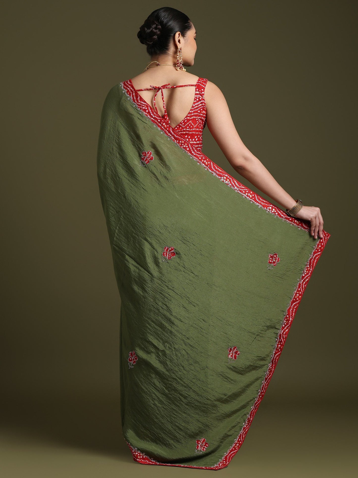 Light Party Wear Tissue Embellished Saree