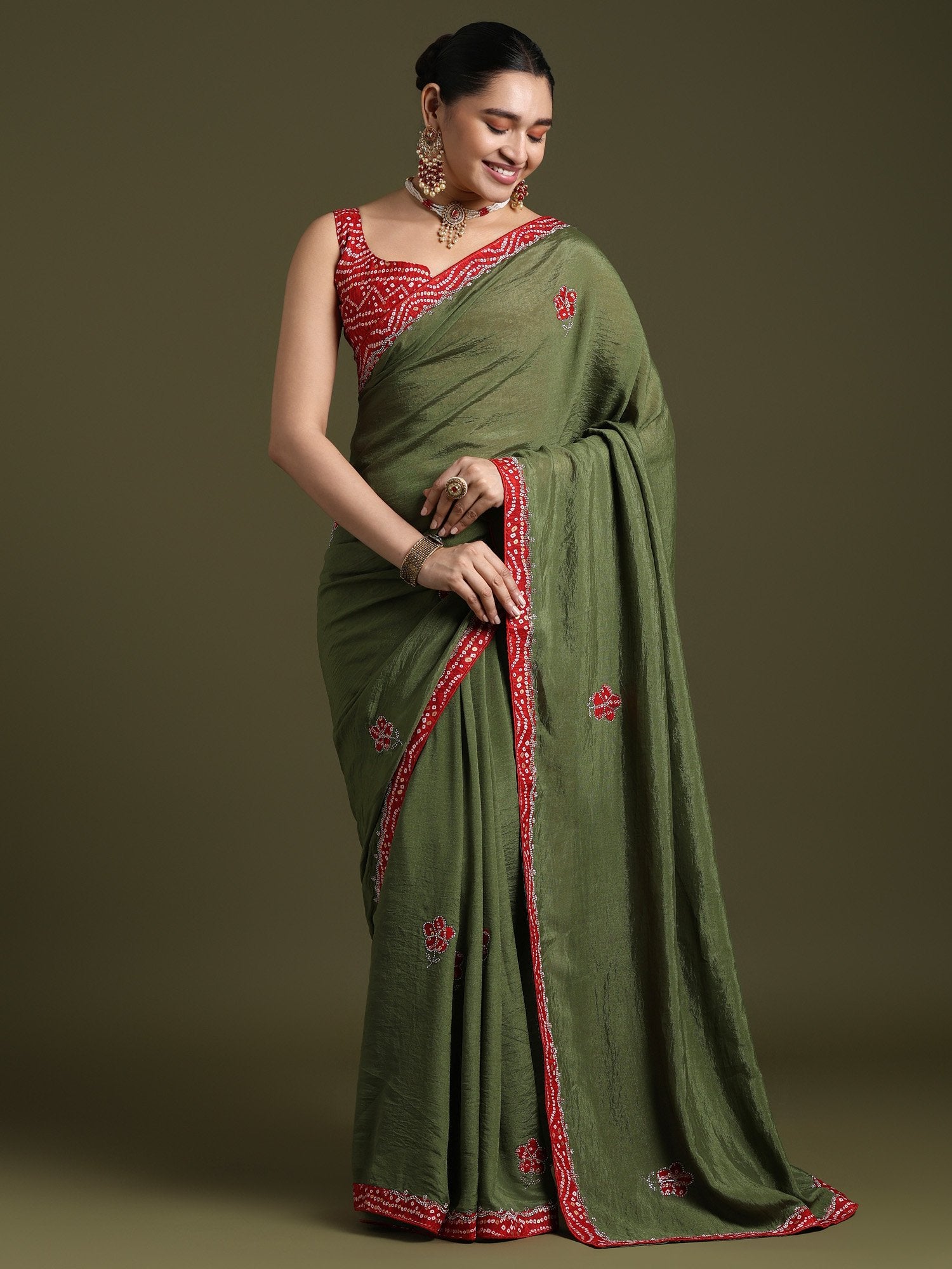 partywear designer saree for festive occasions