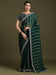 Green Green Party Wear Georgette Embellished Saree