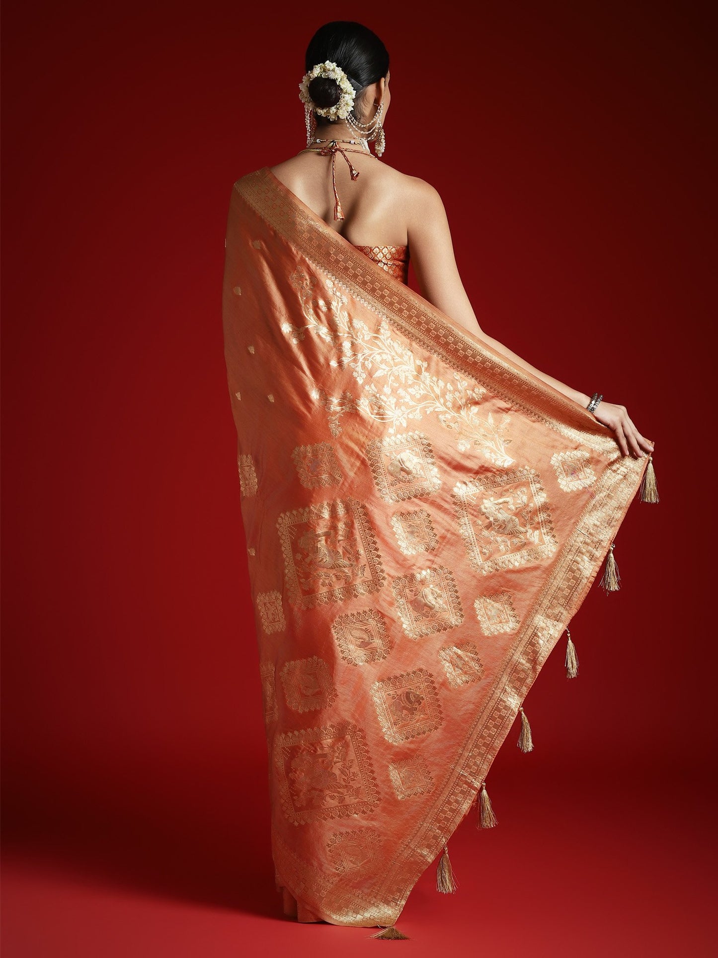 partywear designer saree for festive occasions