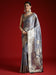 Grey Grey Banarasi Satin Woven Saree