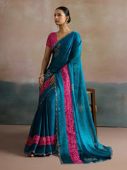 Light Party Wear Chiffon Embellished Saree - The Dori Store