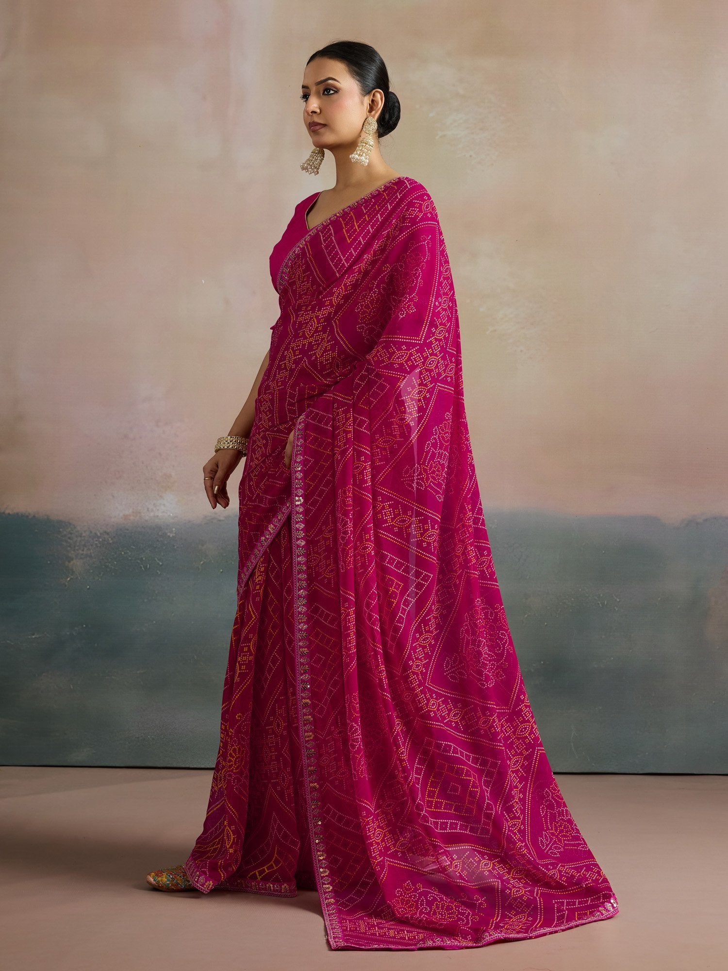 partywear designer saree for festive occasions