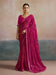 Pink Pink Bandhani Georgette Printed Saree