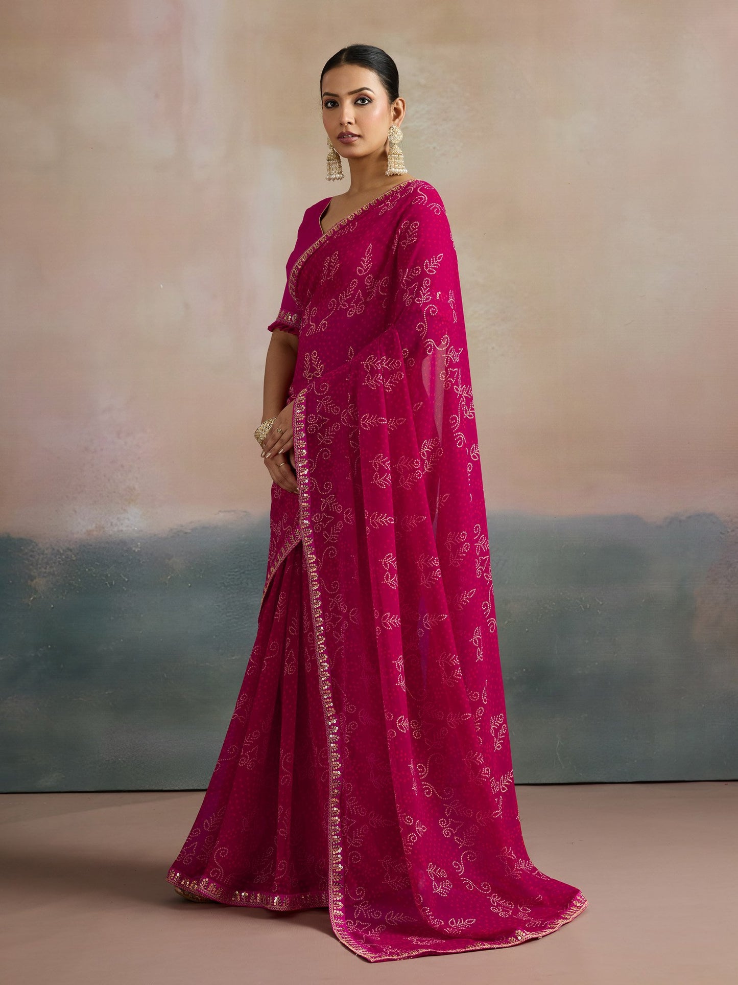 partywear designer saree for festive occasions