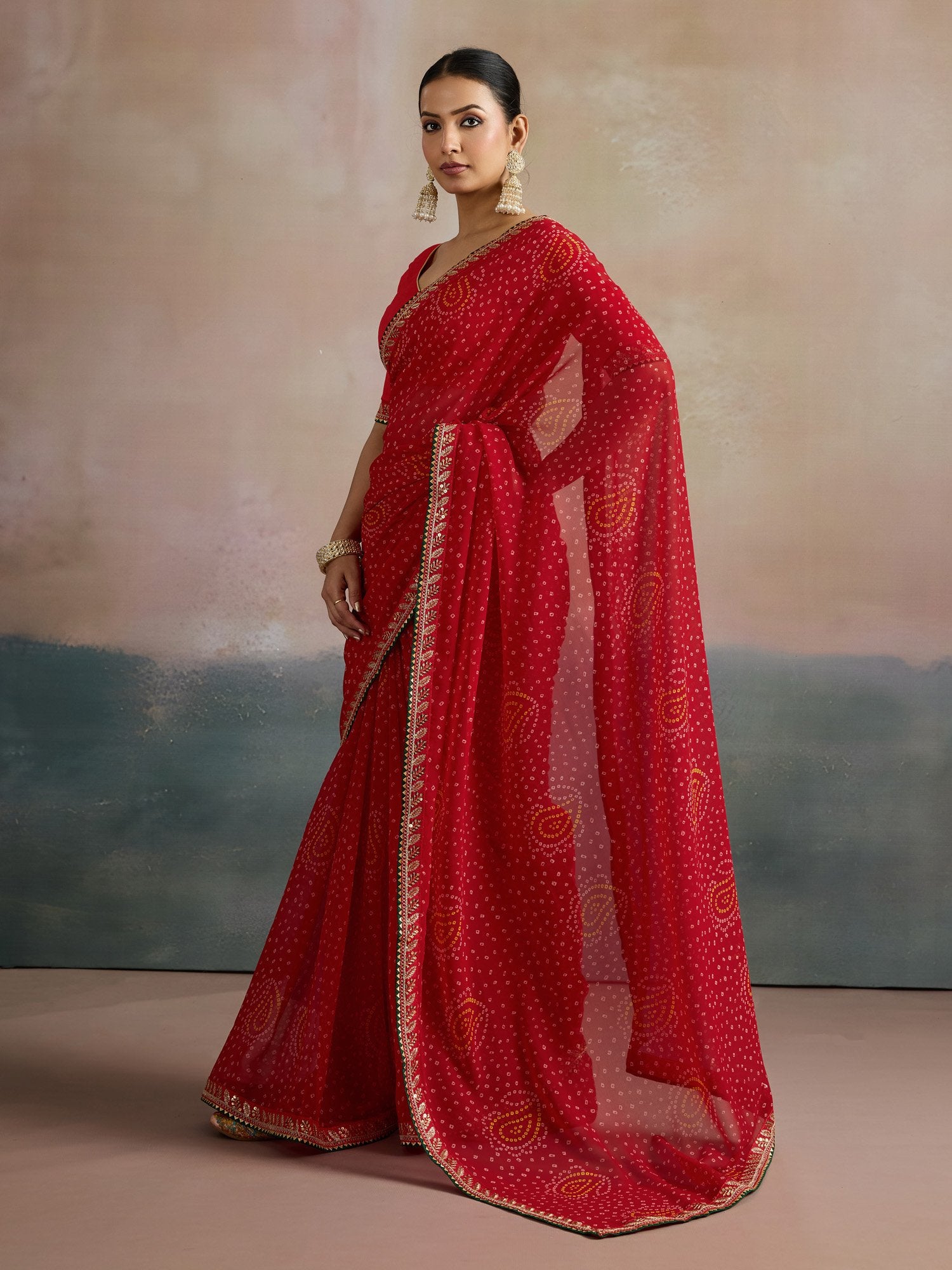 partywear designer saree for festive occasions