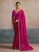 Pink Pink Bandhani Georgette Printed Saree