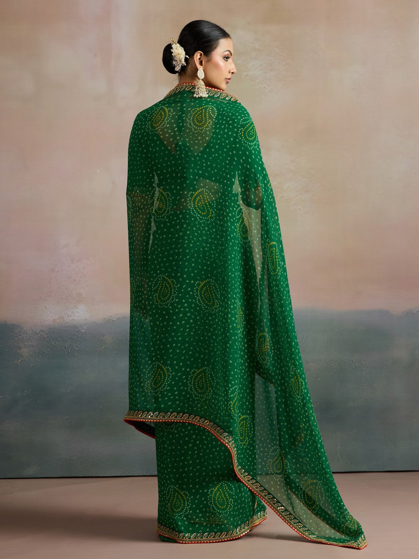 partywear designer saree for festive occasions