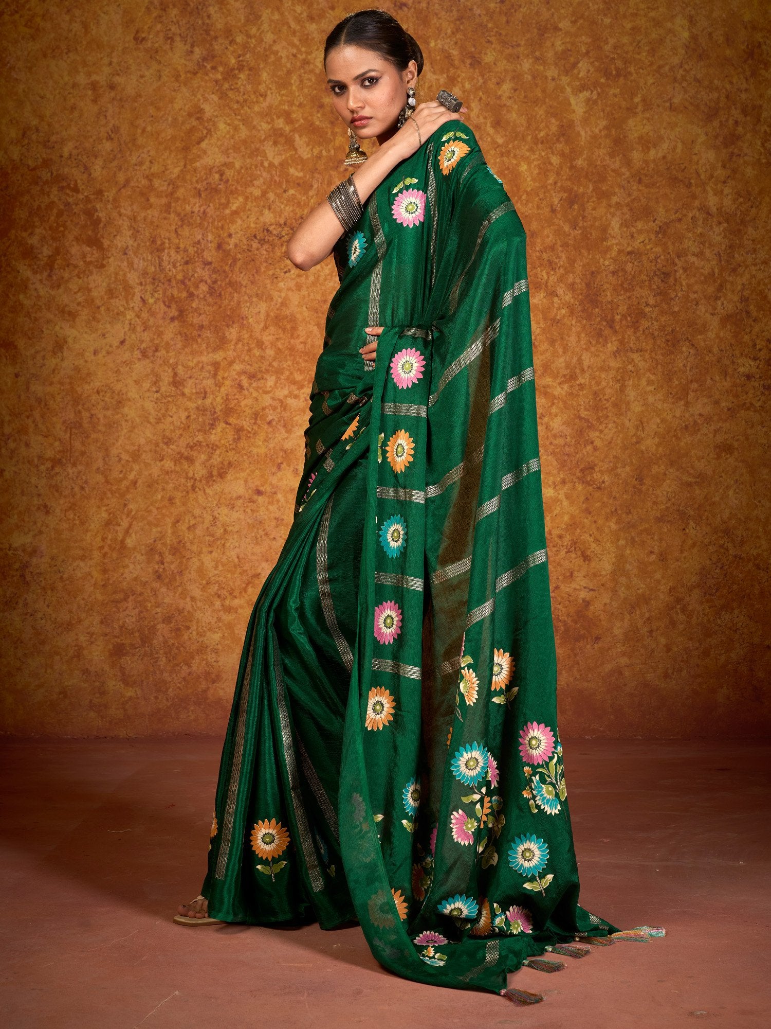 partywear designer saree for festive occasions